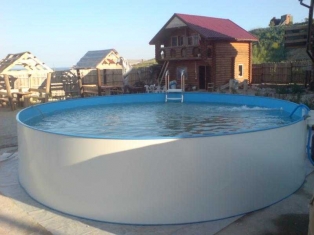 Сборный бассейн Sammer Fan (Германия) 7х1,5 частная гостиница «Самоцветы» в Коктебеле